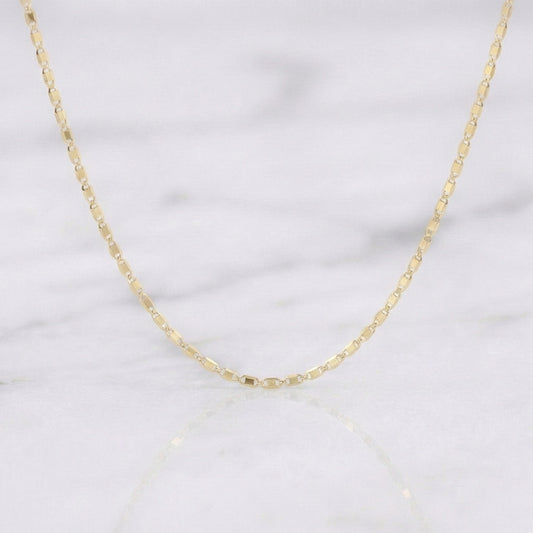 Flat Anchor Chain 1.05 g / 17 3/4 in / 1.25 mm 18K Yellow Gold