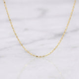 Cadena Plana 1.05 g / 17 3/4 in / 1.25 mm Oro Amarillo 18K