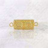 Herraje One Dolar 0.6 g / 3/4 in Oro Amarillo 18K