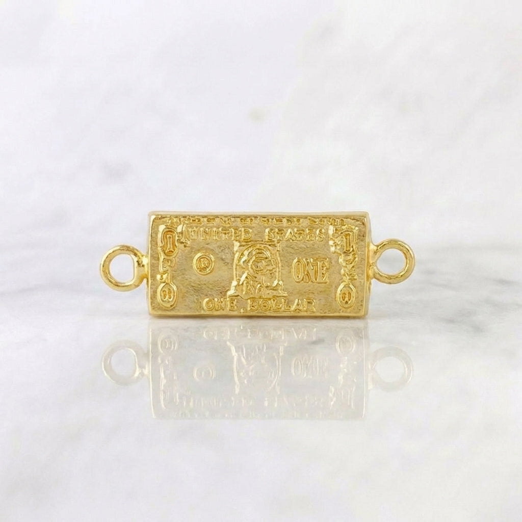 Herraje Dolar 0.55g / 3/4 in Oro Amarillo 18K