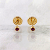 Topos Rubies 6pts 0.65gr / 2.4mm Oro Amarillo 18K *