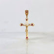 Dije Cruz Cristo Rubies 35pts 4.15gr / 2 in / Oro Amarillo 18K ©