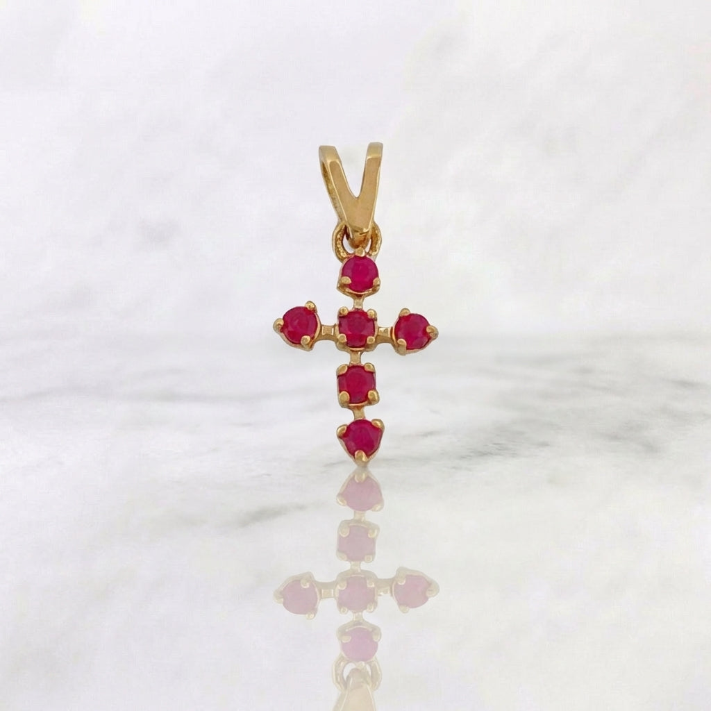 Pendant Jewelry Cross 0.35gr / 0.5in / 18K Gold +