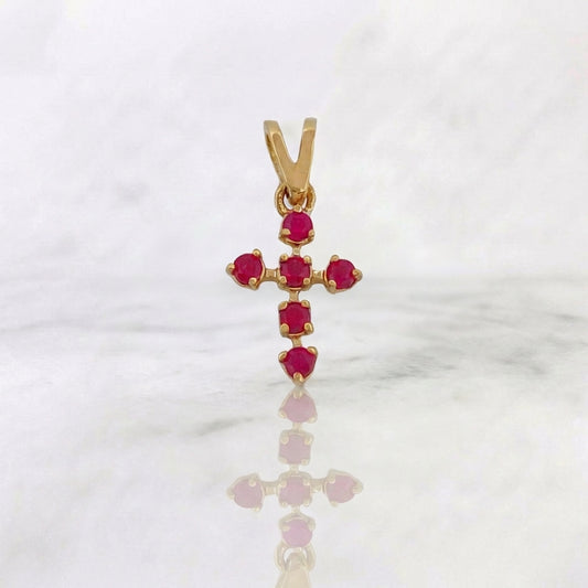 Pendant Jewelry Cross 0.35gr / 0.5in / 18K Gold +
