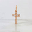 Pendant Dense Cross 0.8 g / 3/4 in 18K Rose Gold