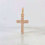 Pendant Dense Cross 0.8 g / 3/4 in 18K Rose Gold