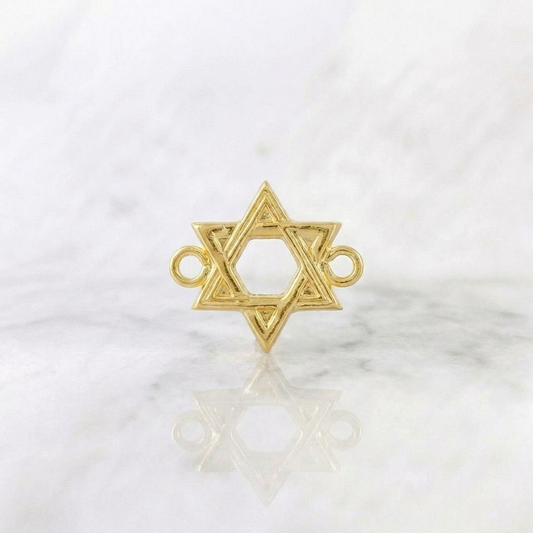 Charm Star of David 0.6 g / 3/4 in Yellow Gold 18K