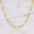 Cadena Figaro 7.55gr / 28 1/2 in / 4.6mm Oro Amarillo +1 18K $