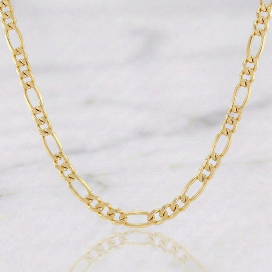 Figaro Chain 7.75g / 28 1/4 in / 4.6mm Yellow Gold +1 18K $