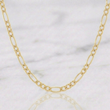 Figaro Chain 8g / 23 3/4 in / 4.3mm Yellow Gold +1 18K $