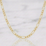 Figaro Chain 8g / 23 3/4 in / 4.3mm Yellow Gold +1 18K $