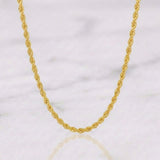 Rope Chain 2.65 g / 17 3/4 in / 2.2 mm 18K Yellow Gold