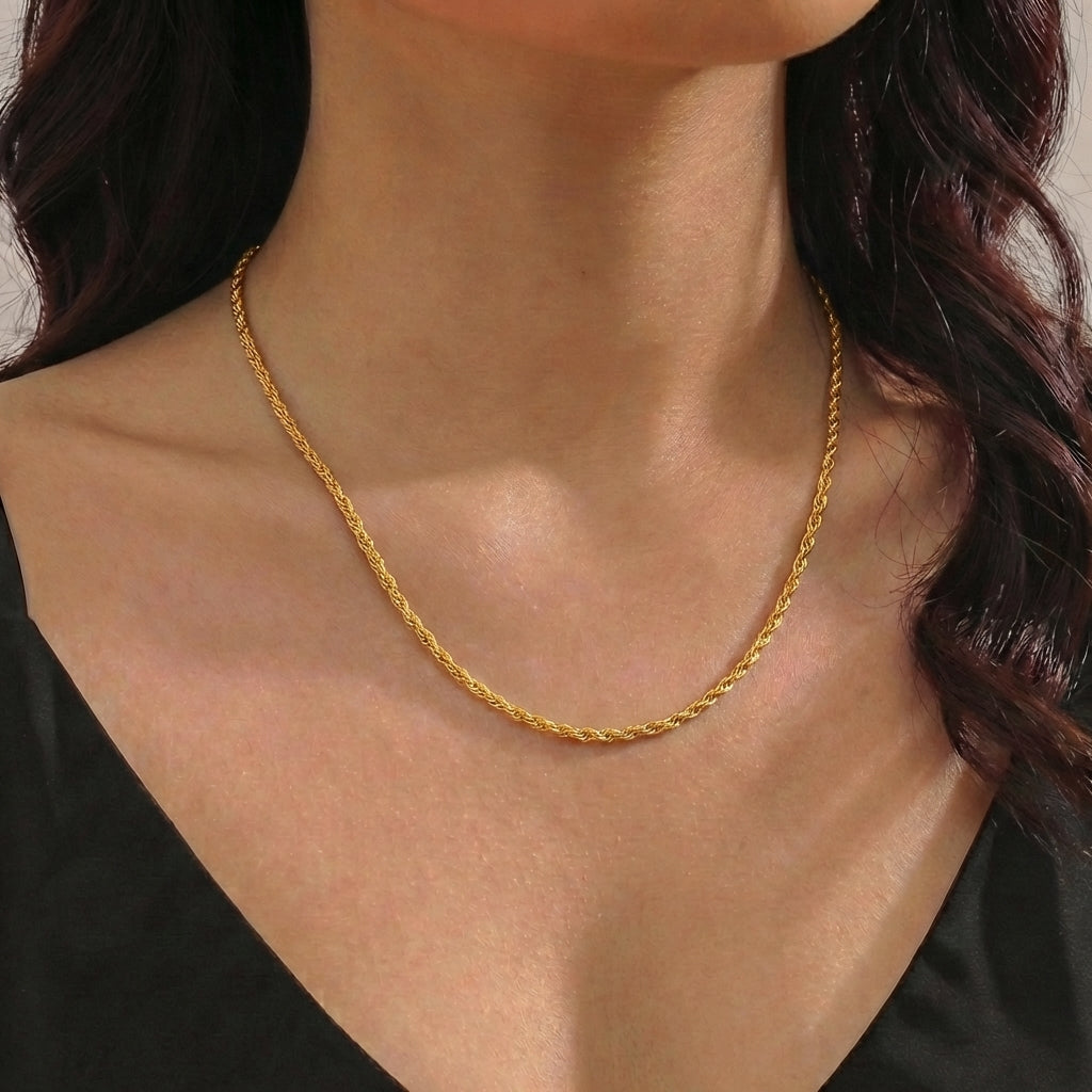 Cadena Lazo 2.7 g / 17 3/4 in / 2.2 mm Oro Amarillo 18K