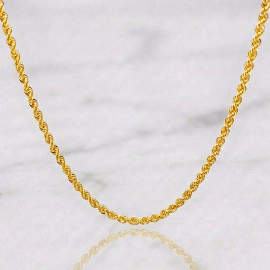 Rope Chain 3.6 g / 24 in / 2.2 mm Yellow Gold 18K