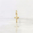 Plain Cross Pendant 0.15 g / 1/2 in 18K Yellow Gold