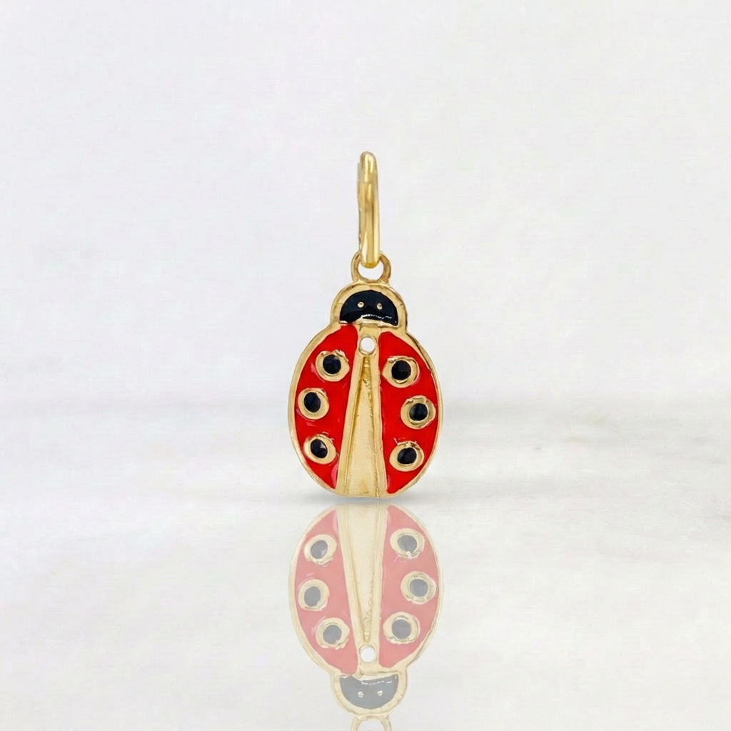 Dije Mariquita 1.4 g / 3/4 in Oro Amarillo 18K