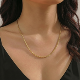 Cadena Lazo 2.95 g / 19 3/4 in / 2.2 mm Oro Amarillo 18K