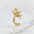 Dije Corona Letra C 1.6gr / 1 in / Oro Amarillo 18K ©
