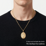 Pendant Virgen Milagrosa 3.2 g / 1 1/2 in Yellow Gold 18K