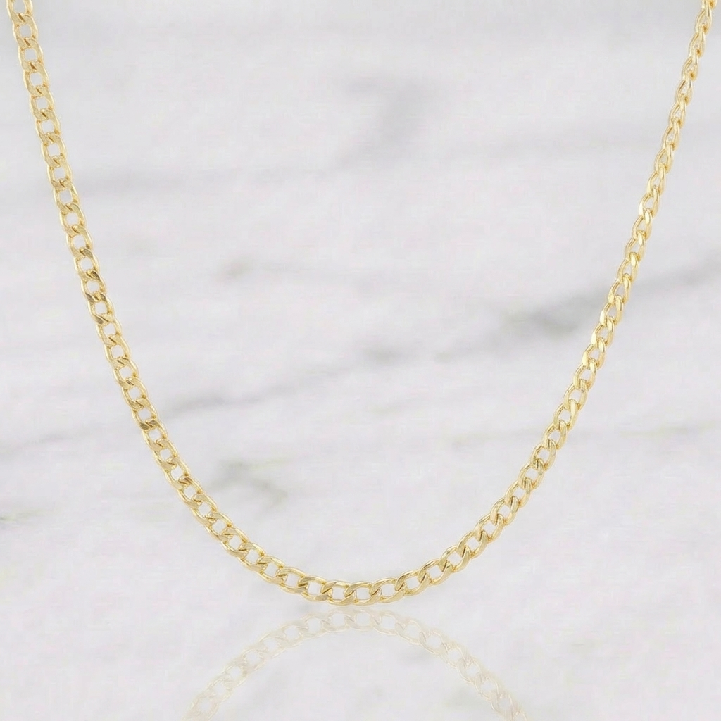Cuban Links 2.5 g / 20 1/4 in / 2.4 mm Yellow Gold 18K