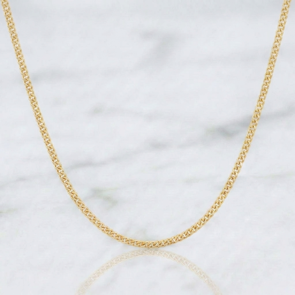 Cadena Cubana 1.2 g / 18 in / 1.55 mm Oro Amarillo 18K