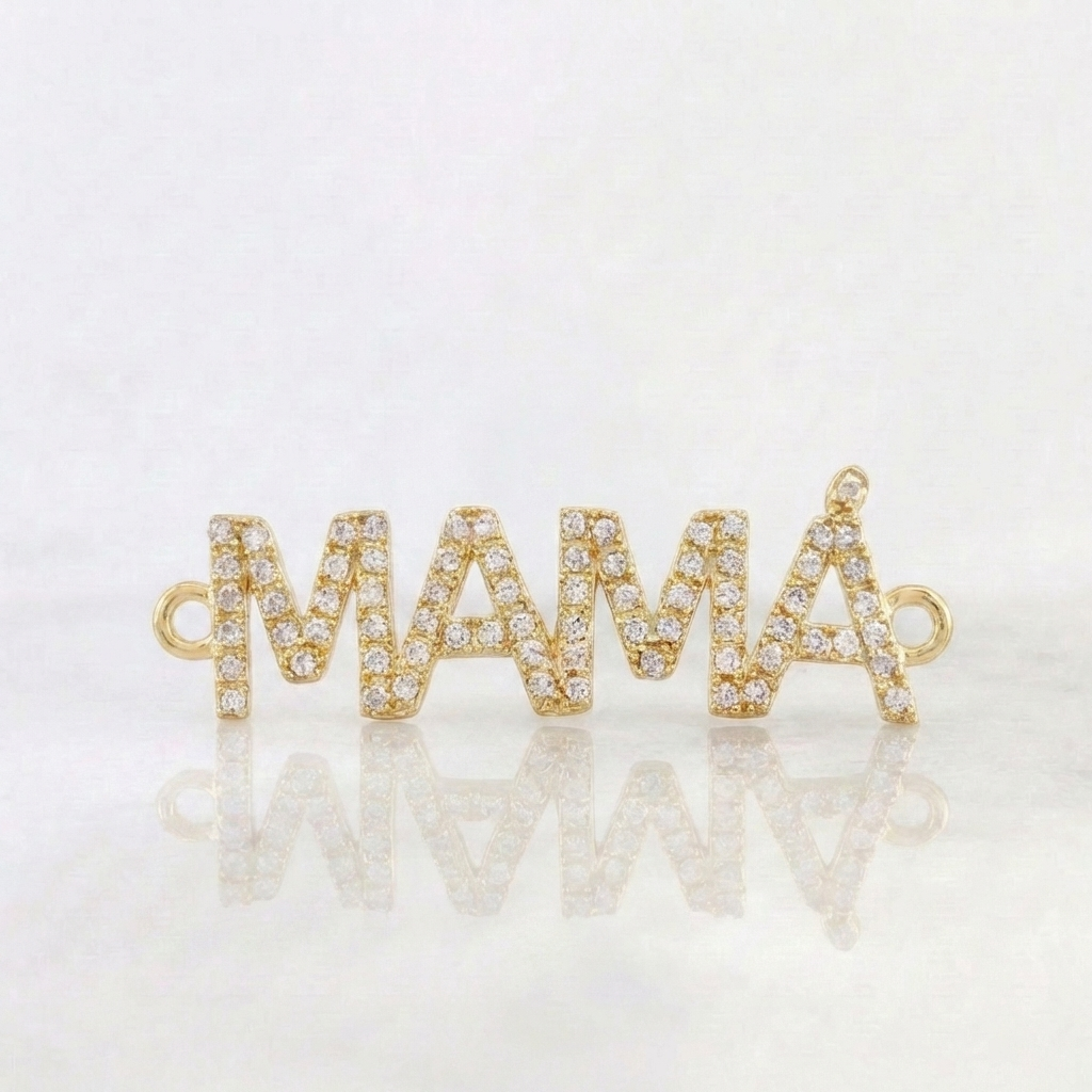 Herraje Mamá 2.2 g / 1 1/4 in Oro Amarillo 18K