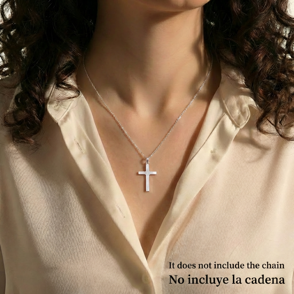 Plain Cross Pendant 1.6 g / 1 1/2 in Silver 925