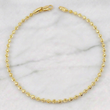 Pulso Militar Media Luna 4.1gr / 7 3/4 in / 2.5mm Oro Amarillo Nac.Esp. 18K *