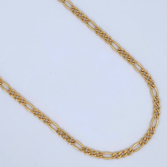 Cadena Figaro 11.15gr / 25 3/4 in / Oro Amarillo +1 18K &