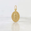 Dije Virgen de Guadalupe 0.9g / 1 in Oro Amarillo 18K
