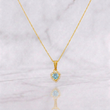 Rope Chain Set + Heart Halo Pendant / 1.85g / 18 in Yellow Gold 18K