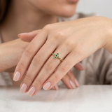 Anillo Cruz 1.65g / T4,5 Oro Amarillo 18K