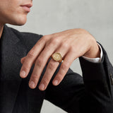 Anillo San Benito 3.5g / T8,5 Oro Amarillo 18K
