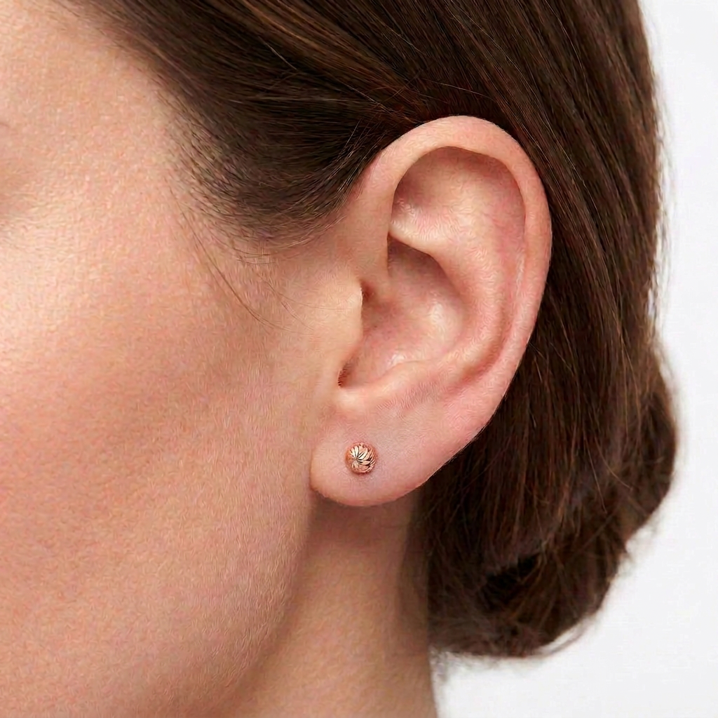Topos Bola 0.6gr / 3mm Oro Rosa 18K &