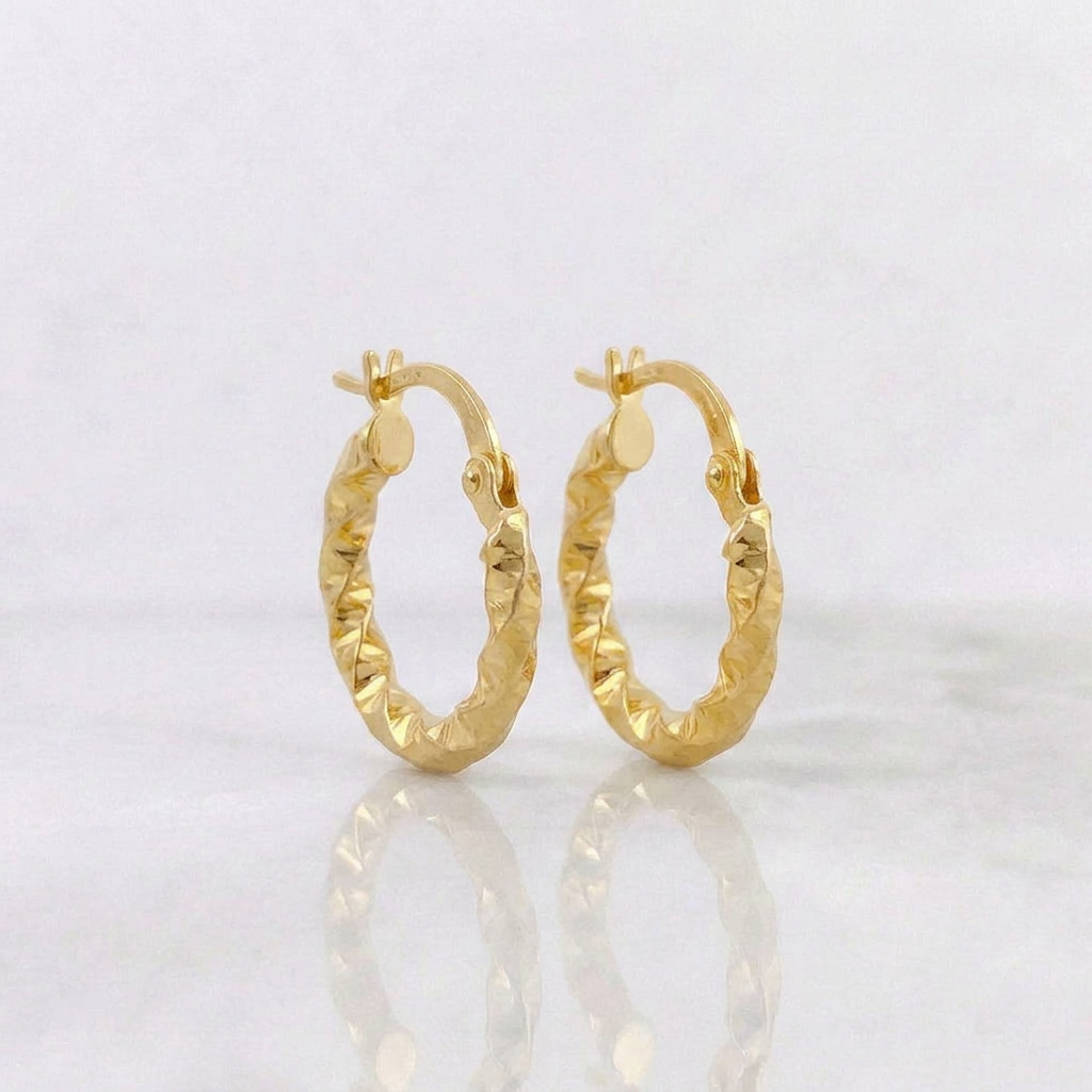 Candongas Carlota 1.55gr / 3/4 in / Oro Amarillo 18K ©
