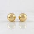 Topos Bola Lisa 0.75 g / in / 7 mm Oro Amarillo 18K