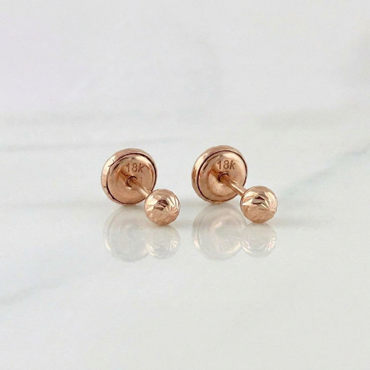 Topos Bola 0.6gr / 3mm Oro Rosa 18K &