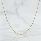 Cadena Veneciana 2.25g / 16 in / 0.9mm Oro Amarillo 18K