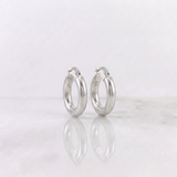 Candongas Jass Lisas 1.9gr / 3/4 in / Oro Blanco 18K