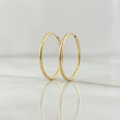 Hoop Earrings Smooth Hoop 1g / 3/4 in 18K Yellow Gold