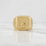 Anillo Arcangel San Miguel 3.6g / T8.75 Oro Amarillo 18K