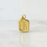 Pendant Letter L 0.35g / 1/2 in Yellow Gold 18K
