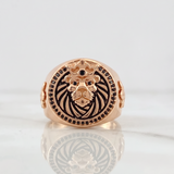 Anillo Tigre 10.15g / T10 3/4 Oro Rosa 18K