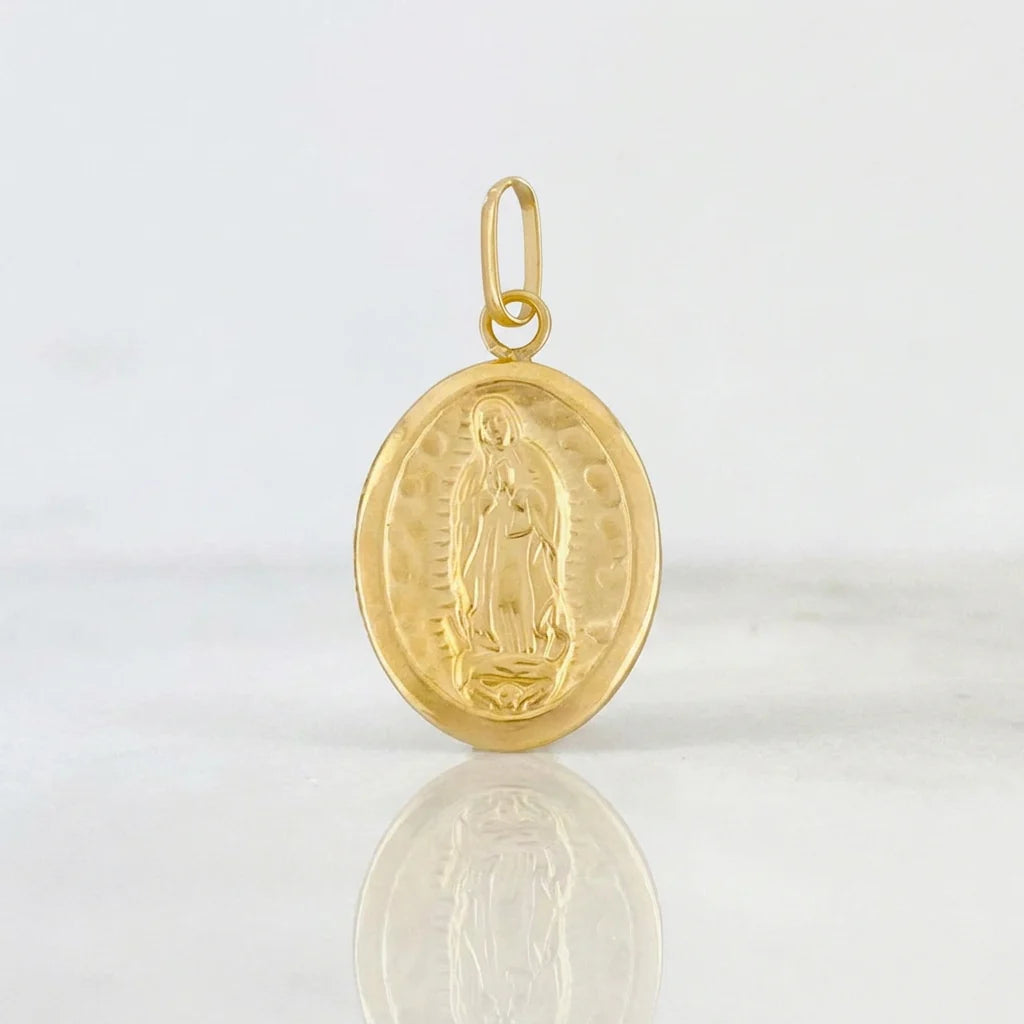 Pendant Virgen de Guadalupe 0.65g / 3/4 in 18K Yellow Gold