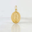 Pendant Virgen de Guadalupe 0.65g / 3/4 in 18K Yellow Gold