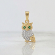 Dije Buho 1.2g / 3/4 in Oro Amarillo 18K