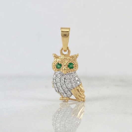 Dije Buho 1.2g / 3/4 in Oro Amarillo 18K