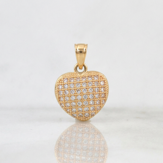 Dije Corazon 1.4g / 3/4 in Oro Amarillo 18K