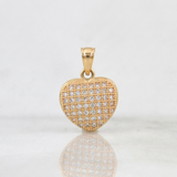 Dije Corazon 1.4g / 3/4 in Oro Amarillo 18K
