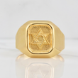 Anillo Estrella de David 3.5g / T10.25 Oro Amarillo 18K